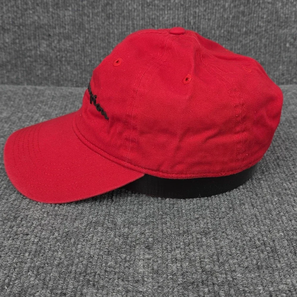 Champion Hat Cap Strap Back Adjustable Red‎ Twill Gym Hike Pickleball Golf Mens